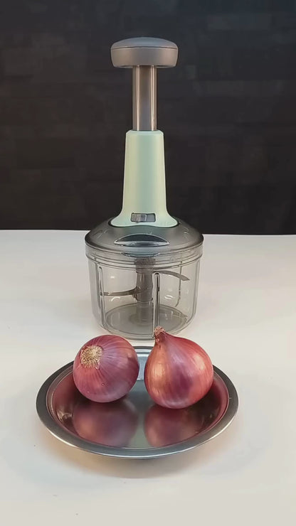 Hand-Press 2 In 1 Vegetable Chopper